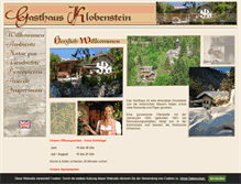 Tablet Screenshot of gasthaus-klobenstein.com